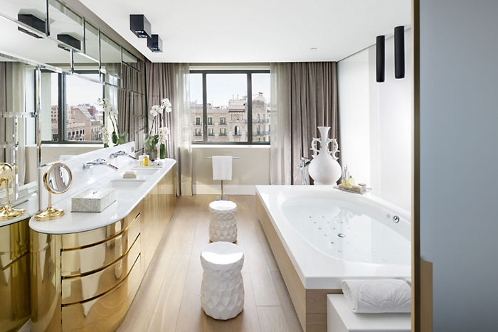 baños modernos para hoteles, tono bagno barcelona hotel mandarin