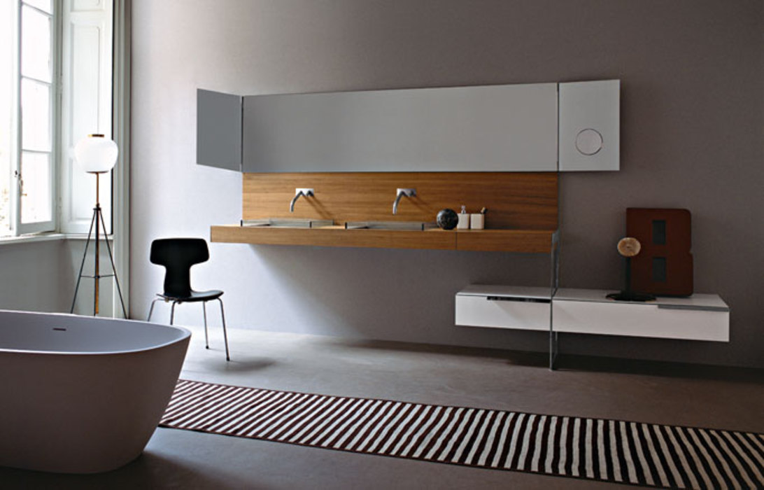 fotos baños de diseño Agape baños de diseño, agape-bañera NORMAL-lavabo 002-griferia SQUARE- espejo NARCISO