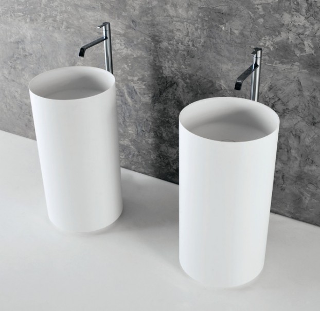 fotos baños de diseño Antonio Lupi Tono Bagno - diseño de Baños cemento - AntonioLupi - lavabo EGO - griferia BIKAPPA