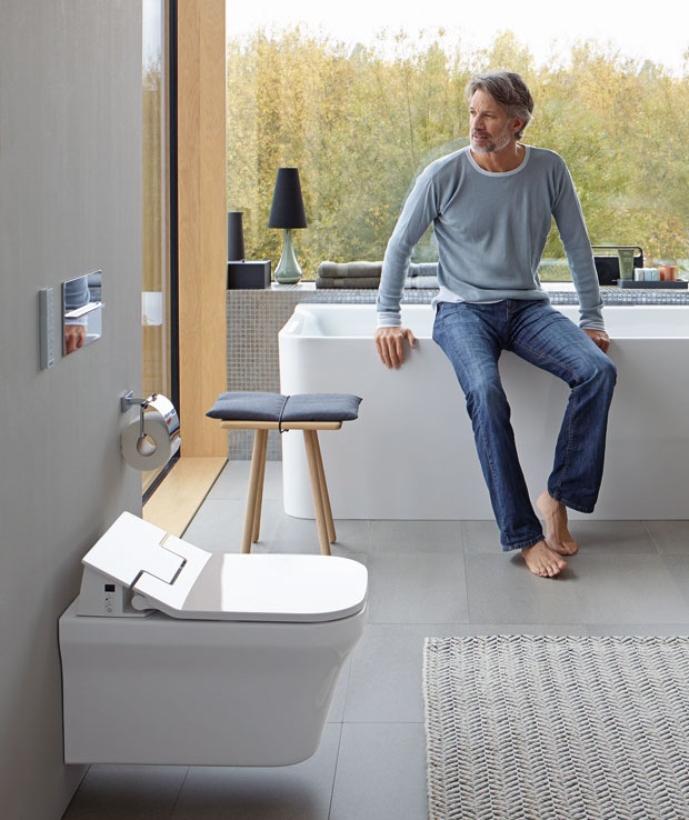 Inodoro tapa multifunción sensowash slim de DURAVIT, Tono Bagno, Barcelona