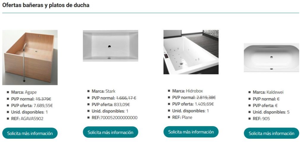 ofertas bañeras barcelona