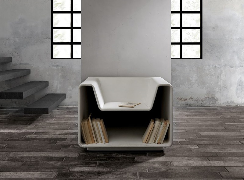 Ultimas tendencias 2016 pavimento en gres, Ceramica Coem serie Brick Lane Cemento, Tono Bagno Barcelona