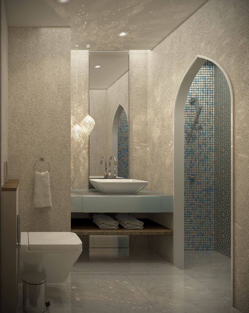 Cuarto de baño suite, baño shaza hotel Makkah, La Meca, Tono Bagno, Barcelona (1)