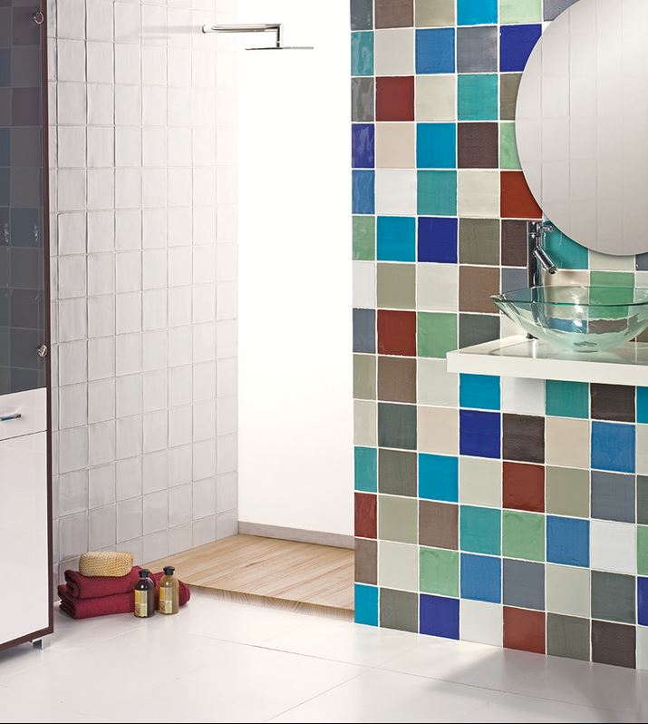 azulejos para baños rusticos