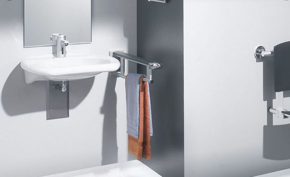 barra de apoyo y eguridad lavabo discapacitados minusvalidos