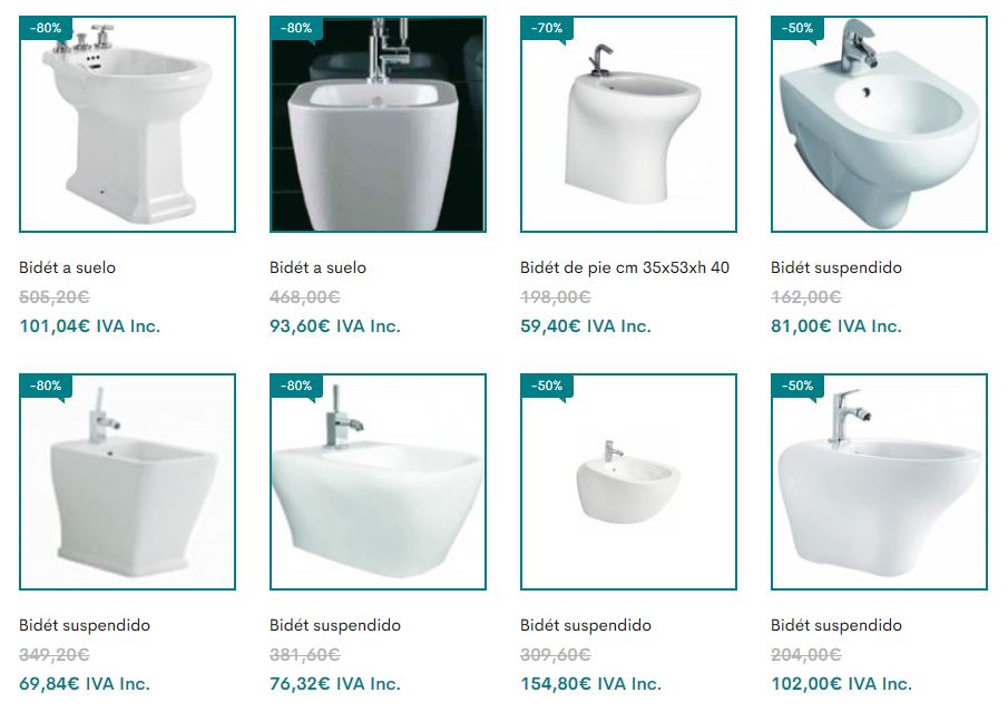 outlet sanitarios, sanitarios en oferta, descuentos sanitarios