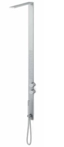Shower project design Franco Sargiani Te presentamos el nuevo sistema de ducha del diseñador Franco Sargiani. Un modelo cuyo diseño la propia marca lo describe como sutil, esencial y absoluto, resuelto con una extrema reducción visual de salientes y relieves. El sistema de ducha MilanoSlim se desarrolla a partir de la idea guía de un elemento “lineal” ancho de 60mm que podrás combinar con diversas funciones. El minimalismo figurativo absoluto llevado al mundo del baño.